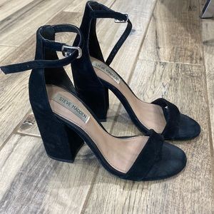 Steve Madden suede stack heels 6.5